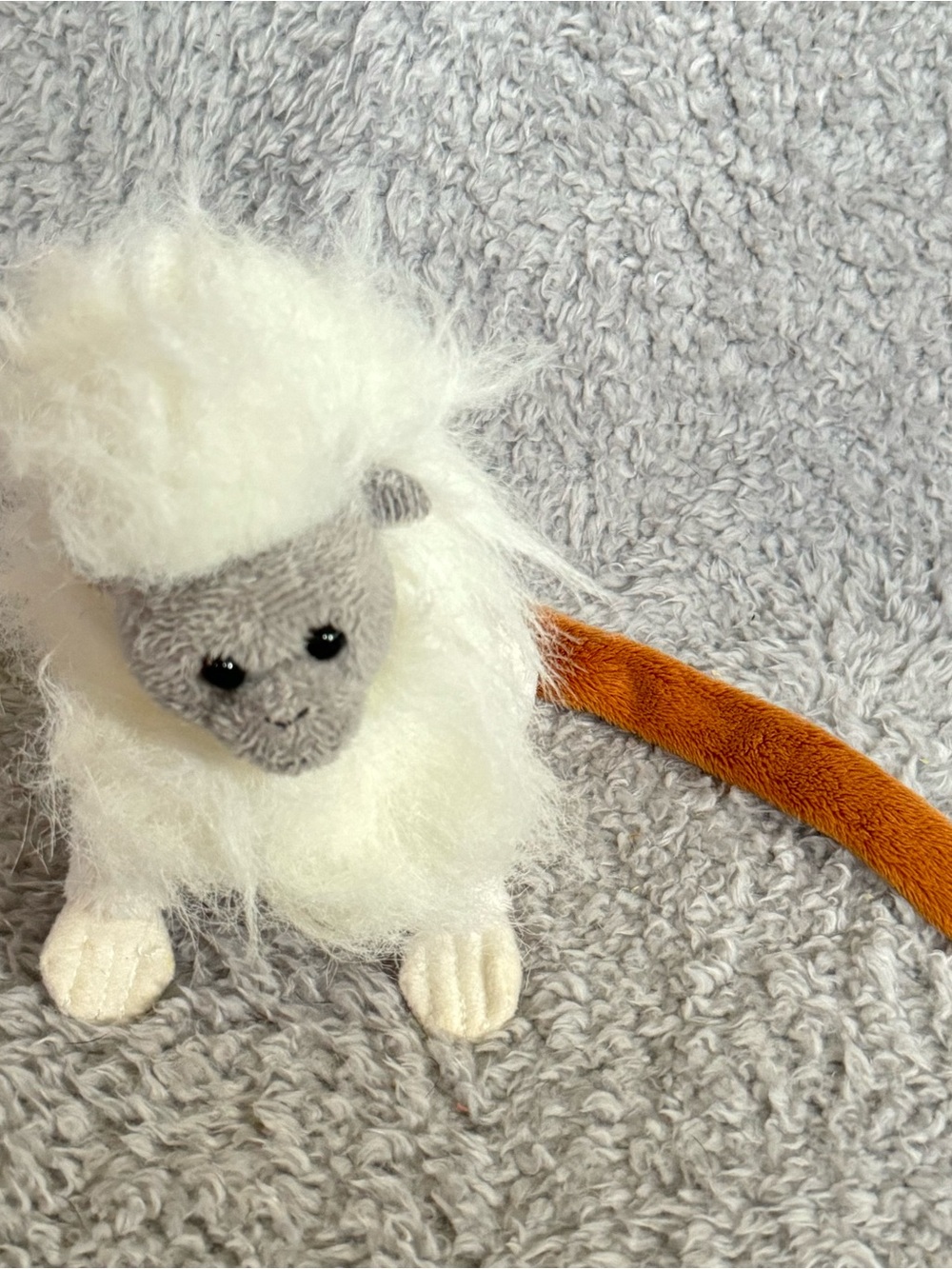 Wildlife Artists Tamarin Monkey Plush Stuffed Animal‎ Toy Long Tail White Fur
